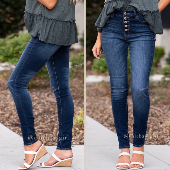 RELISTED MULTI SIZEES AVAILABLE KanCan | High Waisted Botton Fly Jeans - Picture 4 of 13